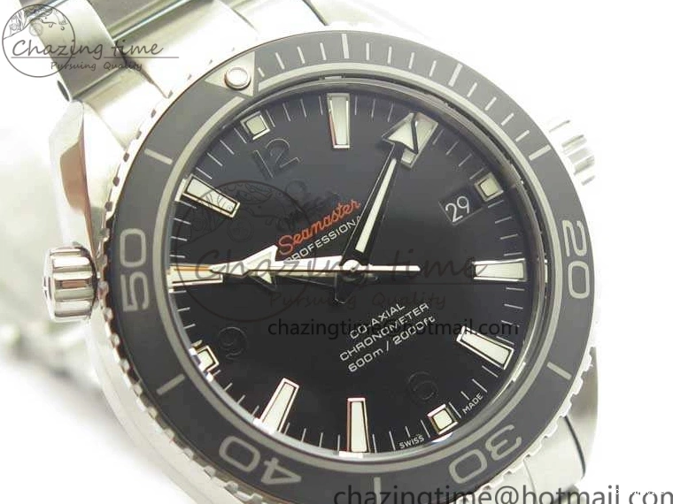 0801 Durable Planet Ocean Professional Ceramic Bezel 42mm 1:1 MK Best Edition Silver Markers On SS Bracelet A 8085